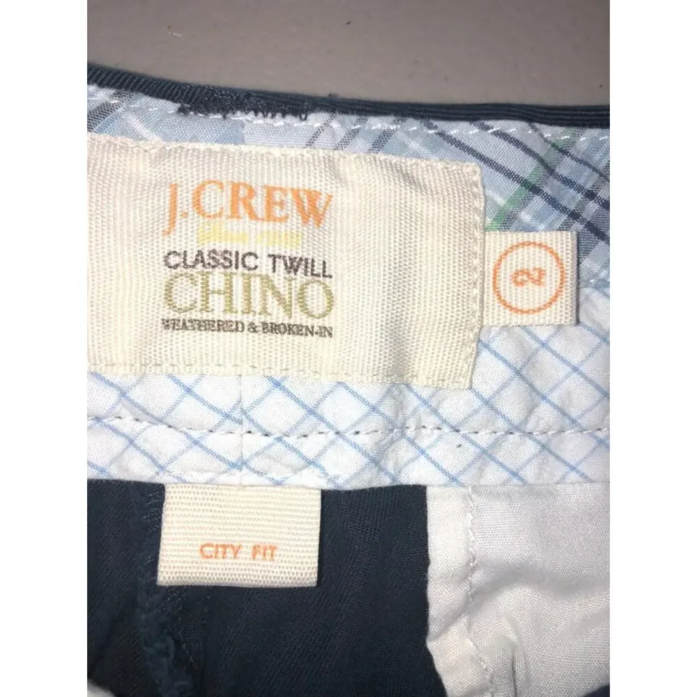 J Crew Chino City Fit Shorts Navy size 2